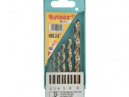 ست 6 عددی مته فلز ALPINOX مدل HSS2-8