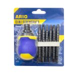 ست پیچ گوشتی مشتی جغجغه ای 13 تایی ARIO - Image 4