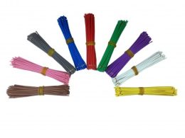 سیم افشان سایز 0.25 بنفش 10cm دو سر لخت بسته50 تایی