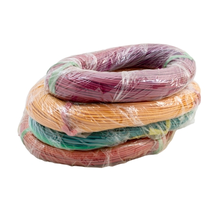 سیم افشان سایز 1×0.5 پرتی رنگ حلقه 80 متری