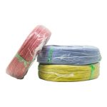 سیم افشان نسوز سایز 1x1 آبی حلقه 200متری