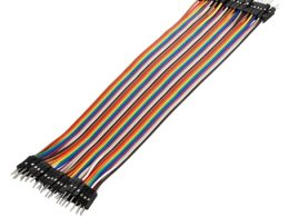 سیم جامپر نر به نر 20cm فلت 40 رشته