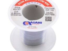 سیم لحیم 0.8mm 50gr مارک ASAHI