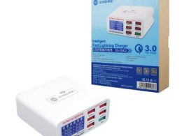 شارژر و تستر USB رومیزی 6 خروجی مدل SS-304Q مارک SUNSHINE