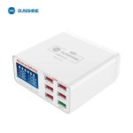 شارژر و تستر USB رومیزی 6 خروجی مدل SS-304Q مارک SUNSHINE - Image 2