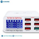 شارژر و تستر USB رومیزی 6 خروجی مدل SS-304Q مارک SUNSHINE - Image 11