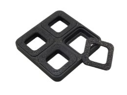 قاب محافظ آیسی پکیج QFP64 مدل چهارتایی 3D print