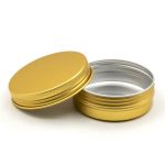 قوطی فلزی طلایی 60ml سایز 68x25mm - Image 2