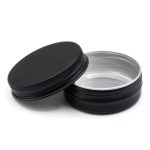 قوطی فلزی مشکی 60ml سایز 68x25mm - Image 2