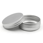 قوطی فلزی نقره ای 60ml سایز 68x25mm - Image 2