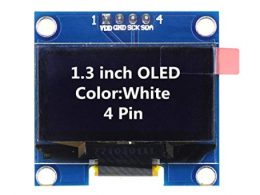 ماژول OLED 1.3 inch 128x64 سفید دارای رابط I2C