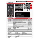 مولتی متر اتورنج دیجیتال ZOYI مدل ZT102A - Image 9
