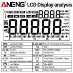مولتی متر دیجیتالی ANENG تاشو کتابی T-RMS با صفحه نمایش بزرگ مدل 623 - Image 16