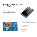 نمایشگر 4.3 اینچی فول کالر تاچ Nextion HMI مدل NX4827T043 دارای ارتباط سریال - Image 6