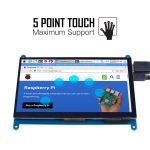 نمایشگر 7 اینچ لمسی دارای ورودی HDMI مناسب برای انواع برد های دارای پورت HDMI رزولوشن 1024x600 - Image 10