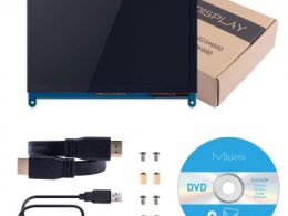 نمایشگر 7 اینچ لمسی دارای ورودی HDMI مناسب برای انواع برد های دارای پورت HDMI رزولوشن 800x480