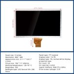 نمایشگر صنعتی LCD 9 inch فلت کوتاه مدل HT090DQB - Image 3