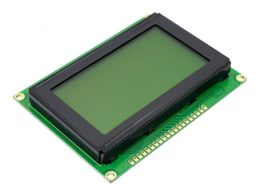 نمایشگر GLCD 64x128 گرافیکی بک لایت سبز با درایور KS108 فریم بزرگ
