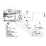 نمایشگر GLCD 64x128 گرافیکی بک لایت سبز مدل PE12864LRF-028 - Image 4