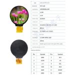 نمایشگر TFT فول کالر 1.28 اینچ دایره ای رزولوشن 240×240 با رابط SPI - Image 7