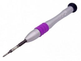 پیچ گوشتی ساعتی فلزی چهارسو سایز 1.2x25mm