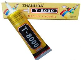 چسب چند کاره بی رنگ ZHANLIDA مدل T-8000 حجم 50ml
