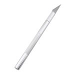 کاتر قلمی بدنه فلزی نقره ای طول 14cm - Image 4