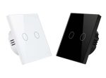 کلید دو پل هوشمند لمسی با قابلیت کنترل از طریق Wifi مشکی - Image 2