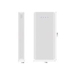 کیس پاوربانک 20000mAh با ورودی Type-C و micro USB و دو خروجی USB مدل W8 - Image 4