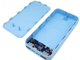 کیس پاوربانک با دو ورودی MICRO - TYPE-C و دو خروجی USB به همراه برد 4 باتری