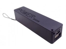 کیس پاوربانک جیبی تک سل پلاستیکی دارای خروجی 5V 1A