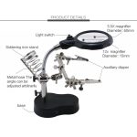 گیره مونتاژ ذره بین دار بزرگ به همراه پایه هویه TE-801 - Image 5