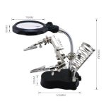 گیره مونتاژ ذره بین دار بزرگ به همراه پایه هویه TE-801 - Image 8