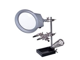 گیره مونتاژ ذره بین دار بزرگ به همراه پایه هویه ZD-10M