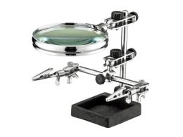 گیره مونتاژ ذره بین دار به همراه پایه هویه مدل SI105