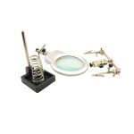 گیره مونتاژ ذره بین دار به همراه پایه هویه مدل JM508-A - Image 2