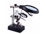 گیره مونتاژ ذره بین دار به همراه پایه هویه و شاخه LED مدل TE-800 - Image 8