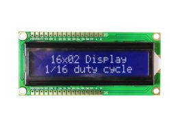 LCD کاراکتری 2x16 پین دوطرفه بک لایت آبی