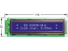 LCD کاراکتری 2x20 بک لایت آبی