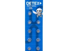 باتری سکه ای آلکالاین AG4 ورق 10 تایی مارک DETEX