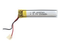 باتری لیتیوم پلیمر 3.7v ظرفیت 200mAh کد 400740