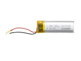 باتری لیتیوم پلیمر 3.7v ظرفیت 200mAh کد 501235