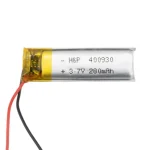 باتری لیتیوم پلیمر 3.7v ظرفیت 280mAh کد 400930