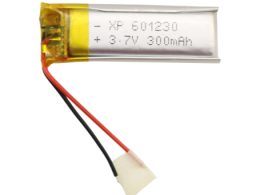 باتری لیتیوم پلیمر 3.7v ظرفیت 300mAh کد 601230