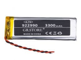 باتری لیتیوم پلیمر 3.7v ظرفیت 3300mAh مارک GR.STORE کد 922990
