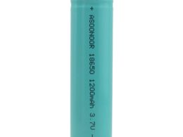 باتری لیتیوم یون 3.7v سایز 18650 1200mAh مارک ASOONOOR