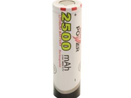 باتری لیتیوم یون 3.7v سایز 18650 سرتخت 2500mAh مارک ULTRA POWER