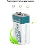باتری کتابی 9 ولت لیتیوم یون قابل شارژ 1200mAh مارک Pujimax با ورودی Type-C - تصویر 4