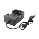 شارژر باتری لیتیوم-یون دوتایی با خروجی USB مارک HWD