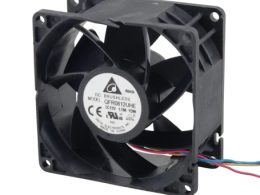 جت فن 12V-1.7A سایز 8x8x3.8cm مارک DELTA ELECTRONICS مدل QFR0812UHE